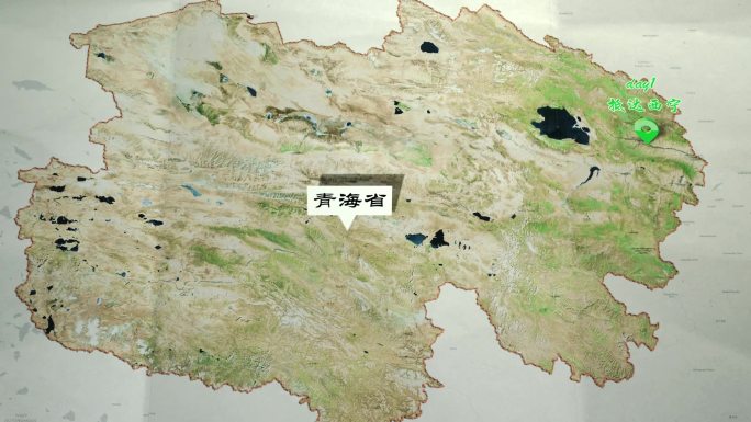 【原创】青海旅游地图地形图