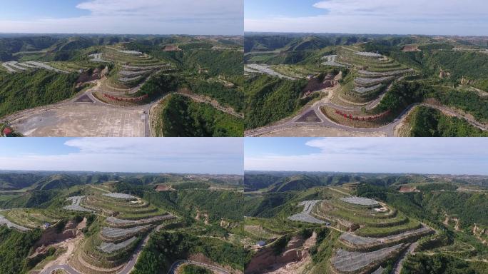 航拍延安现代山地农业发展DJI_0998