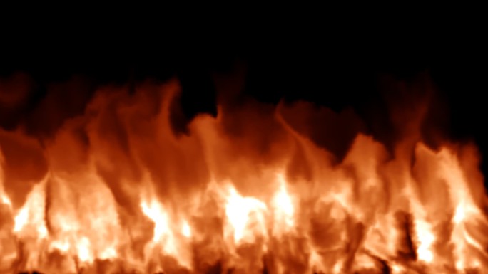 燃烧的火焰蔓延视频素材带通道