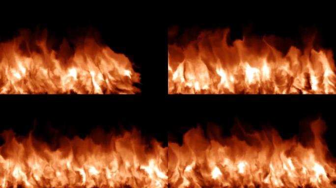 燃烧的火焰蔓延视频素材带通道