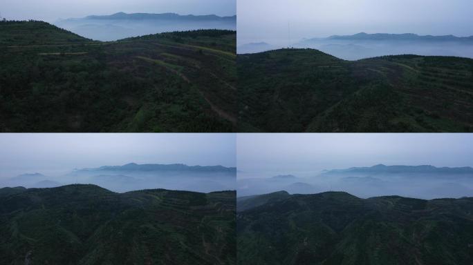 4K-原素材-云山雾绕美景