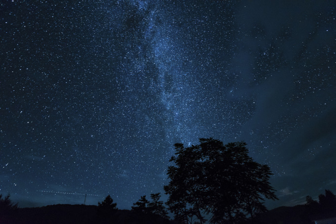 4K黄昏晚霞过度星空银河夜景延时摄影