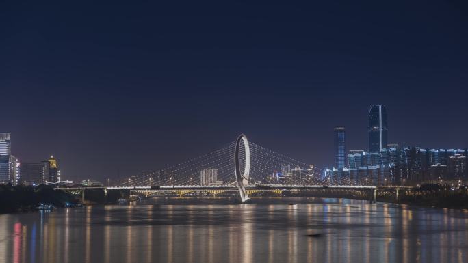 柳州网红桥白沙大桥延时摄影二4K超高清