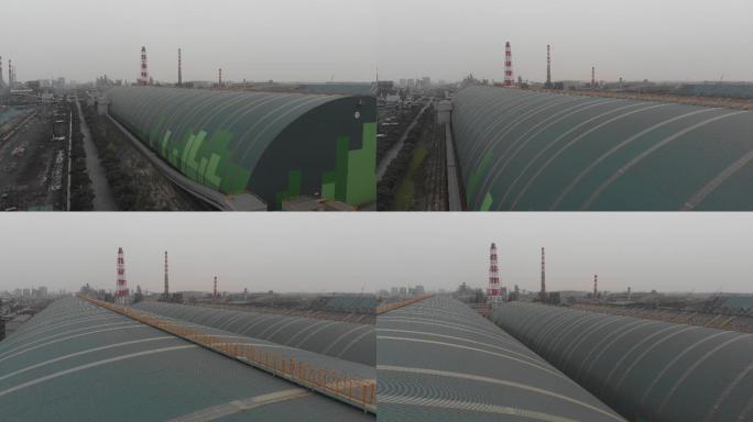 4K原素材-上海重工业区景观宝武宝钢