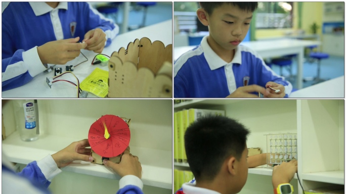 学生创客发明3D打印动手能力