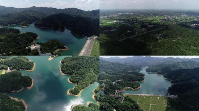 生态水库航拍