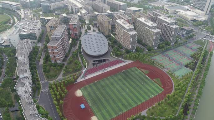 4K原素材-上海科技大学张江校园景观