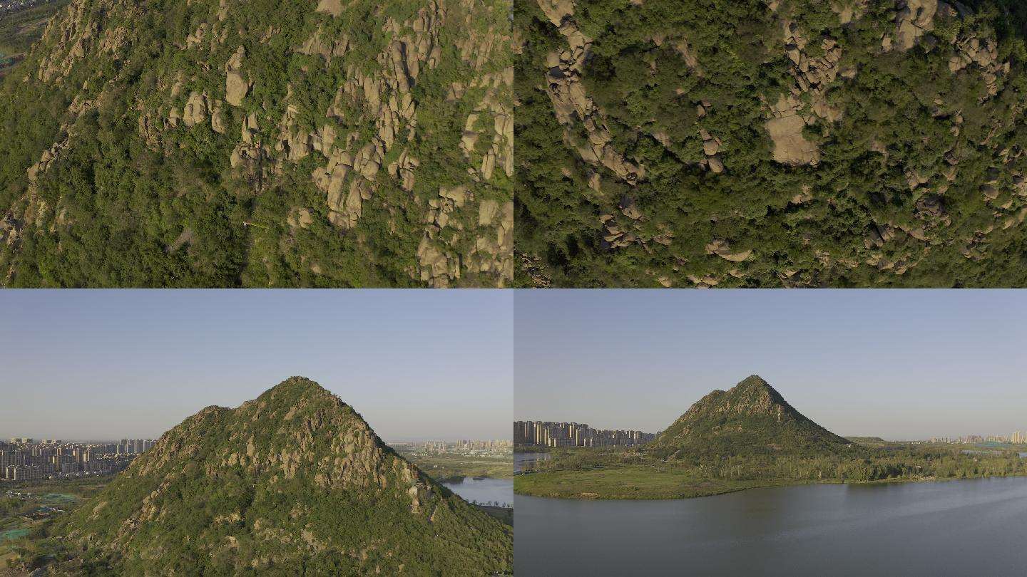 4K-log原素材-济南华山湖航拍
