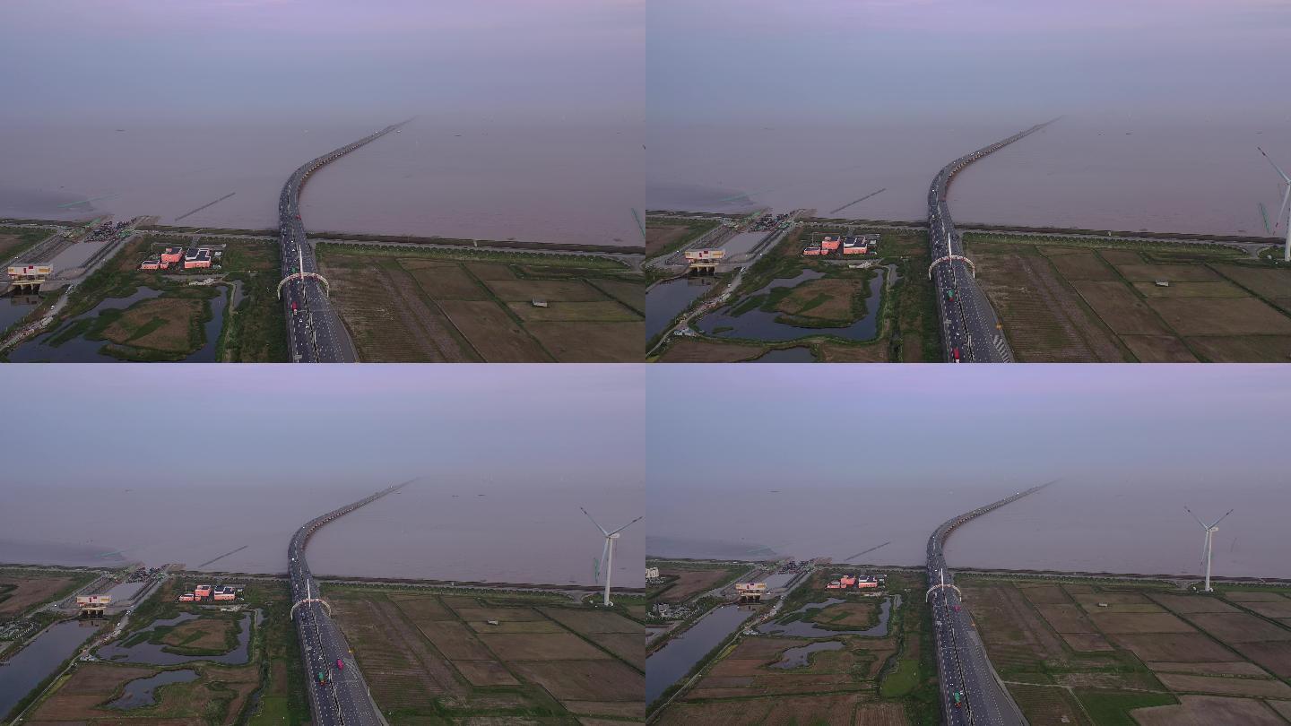 4K原素材-上海临港新片区地标S2高速