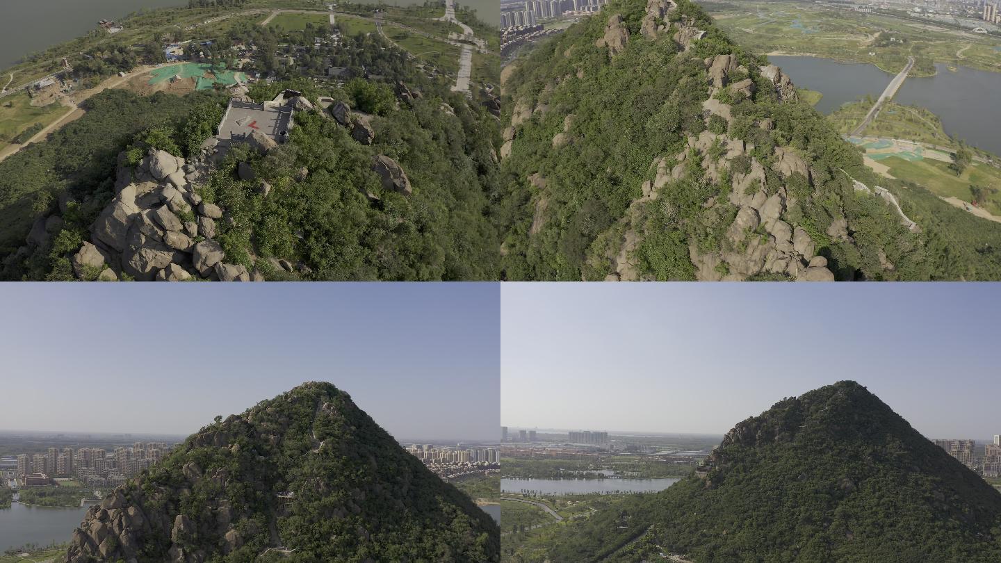 4K-log原素材-济南华山景区航拍