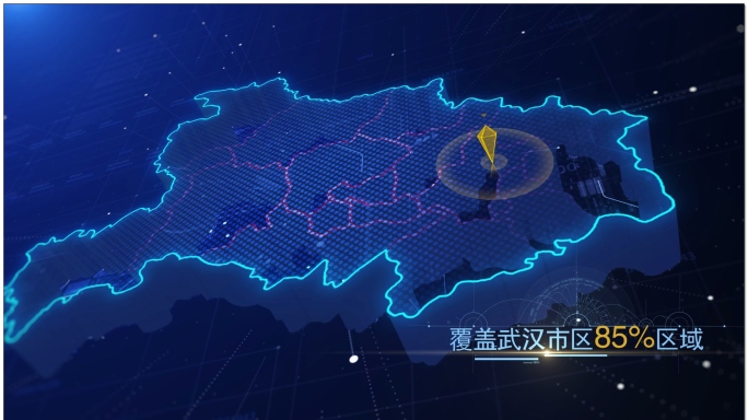 【4K】原创武汉市区地图模板