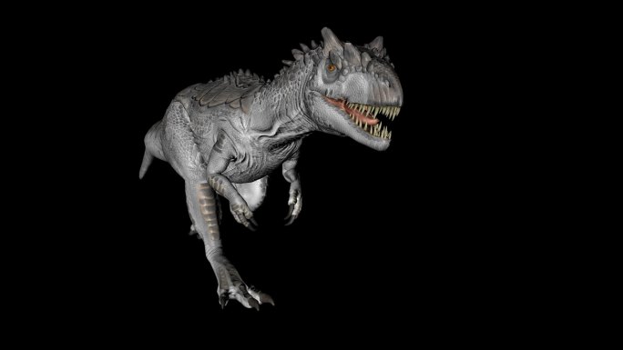 奔跑的恐龙三维动画工程
