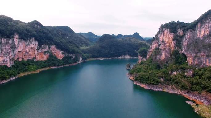 4k航拍长江三峡峡谷