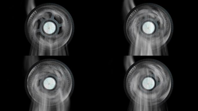 油烟机风轮带通道