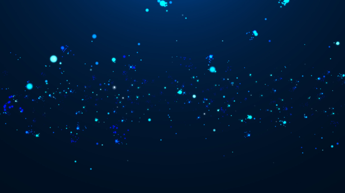 蓝色粒子光斑穿梭（4K大宽屏）