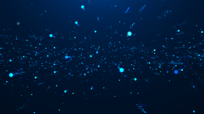 蓝色粒子光斑上升（4K大宽屏）