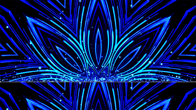 【原创】气质优雅蓝色抽象线条流动背景