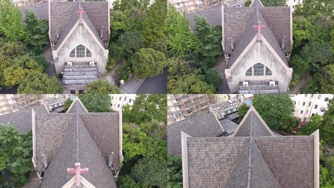 4K原素材-上海新恩堂基督教堂