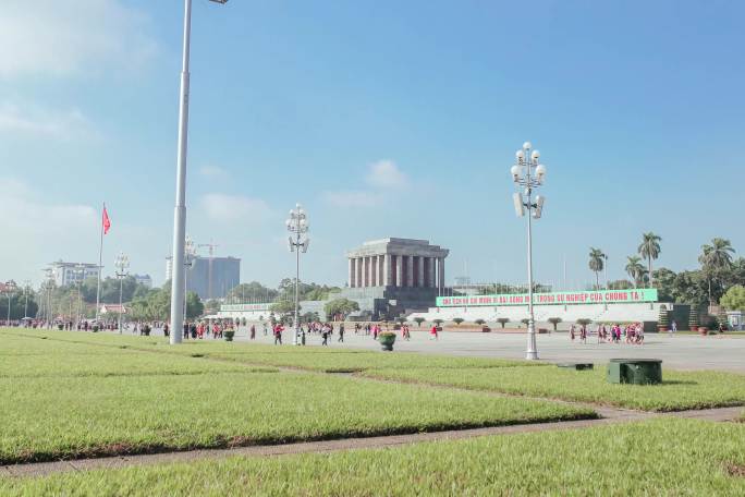 越南首都河内的标志性建筑巴林广场