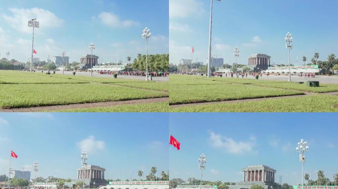 越南首都河内的标志性建筑巴林广场