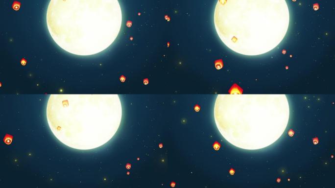 中秋明月背景视频2【无缝循环】