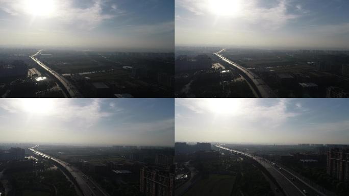 4K原素材-上海北翟高架桥