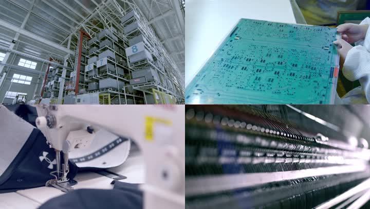 4K-工业电子产业电路板纺织业【原创】