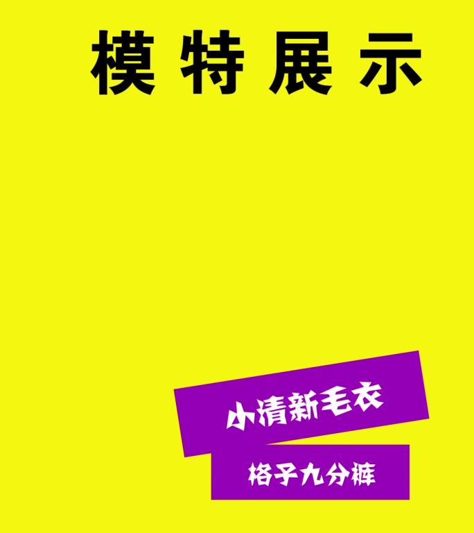 抖音竖屏服饰模特展示ae模板