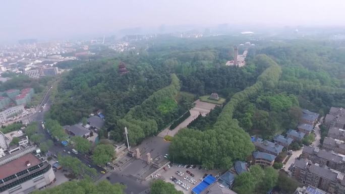 南京雨花台烈士陵园航拍视频