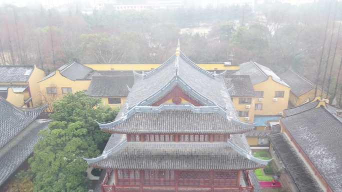 4K原素材-千年古刹上海龙华寺