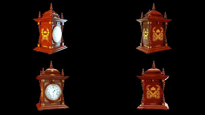 欧式工艺钟-C4D模型
