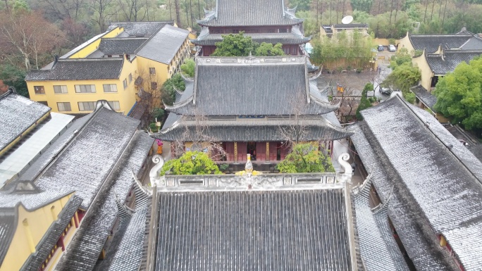 4K原素材-千年古刹上海龙华寺