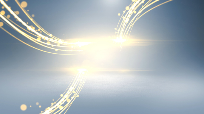 金色光线汇聚片头PR