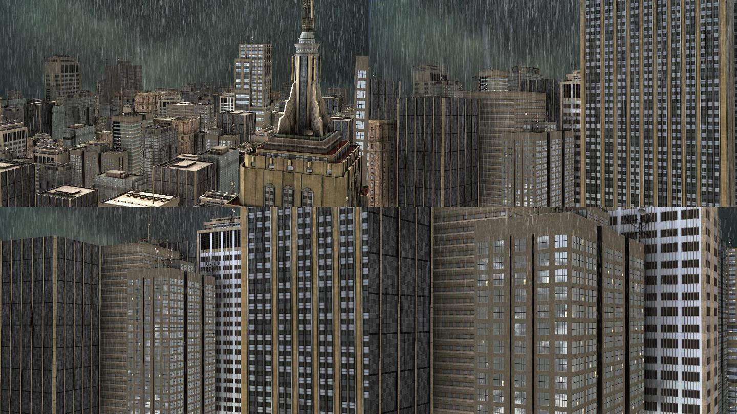 下雨城市