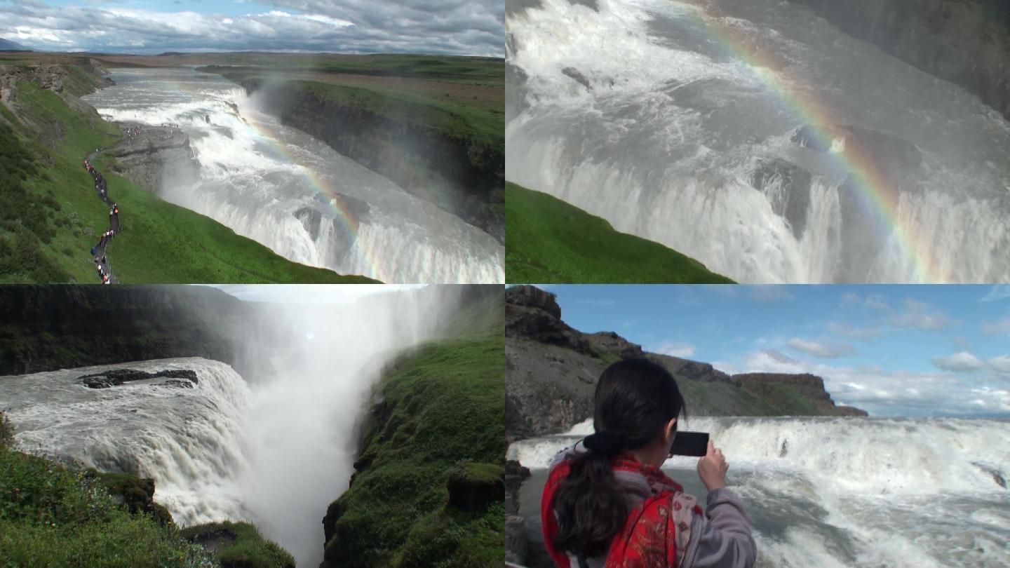冰岛-彩虹大瀑布