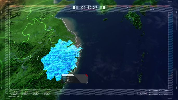 浙江三维地图