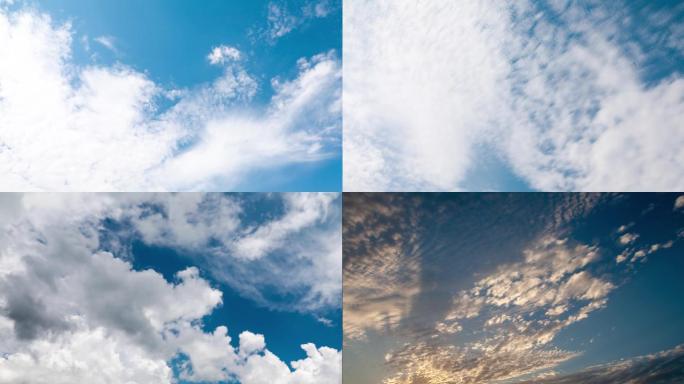 可商用 原创4K延时摄影纯净蓝天白云
