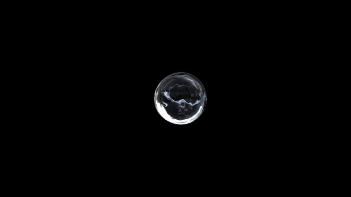 圆球气泡微形变内波静水气水泡