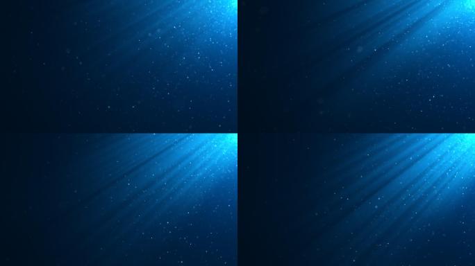 海底灯光粒子特效背景