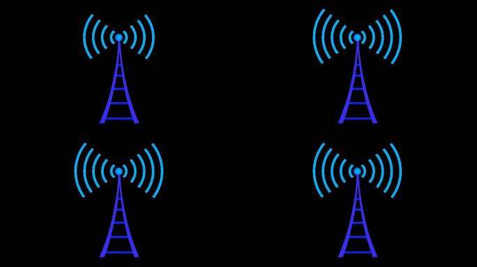 【带通道】5G移动网络信号塔