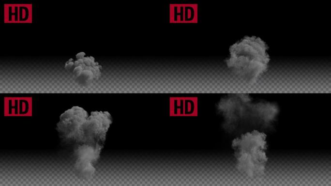 4K爆炸烟雾-10号带通道