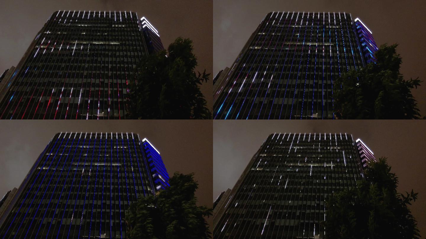 高楼夜景LED灯光动画