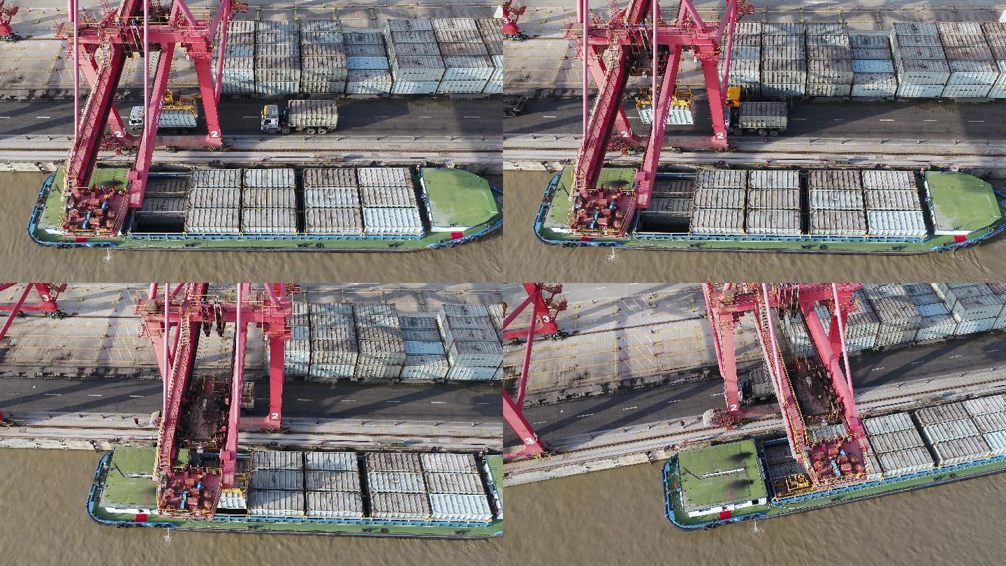 4K原素材-上海老港生活垃圾填埋场码头