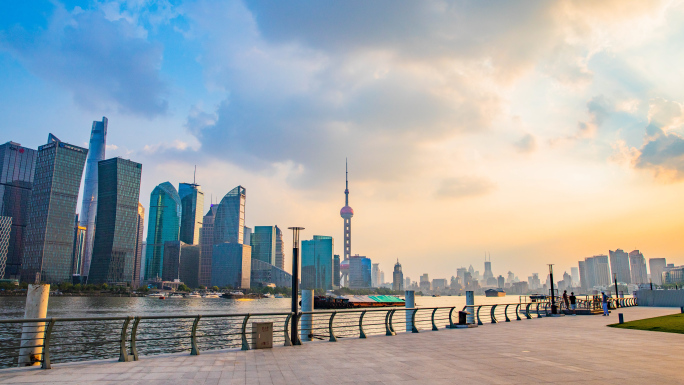 6K超清上海东方明珠背后日转夜延时摄影