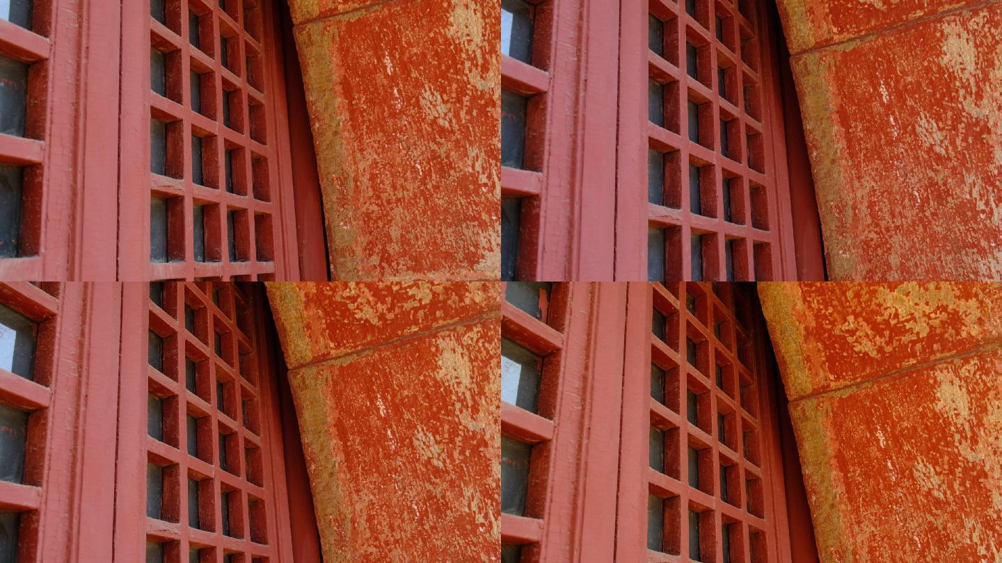 木窗古代窗户红木格窗扇木工建筑