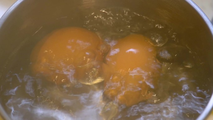 4k煮鸡蛋实拍