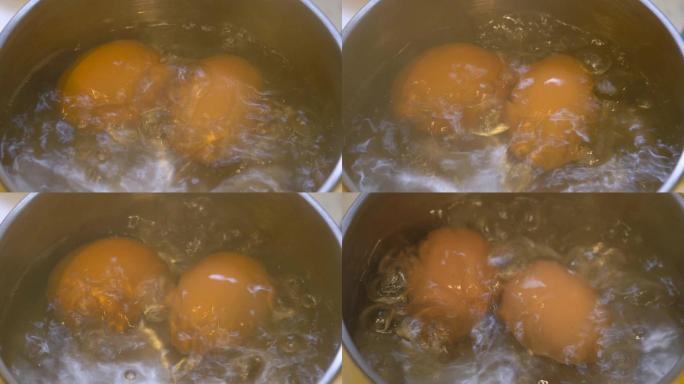 4k煮鸡蛋实拍