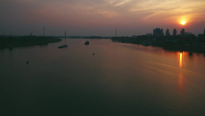 湘江河江延时摄影带源文件序列两个调色版