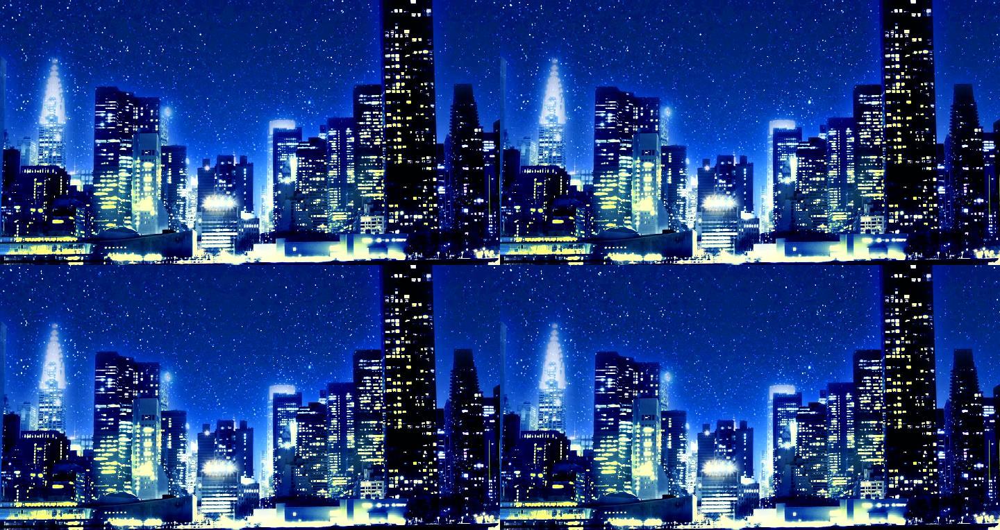 城市夜景 19x10 高清视频素材下载 编号 舞台背景 Vj师网www Vjshi Com