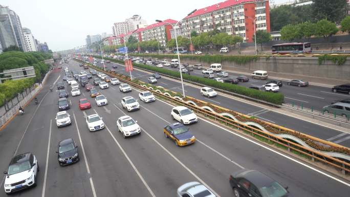 北京拥堵的街道